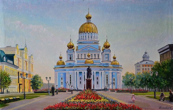 Храм Ушакова Саранск рисунок