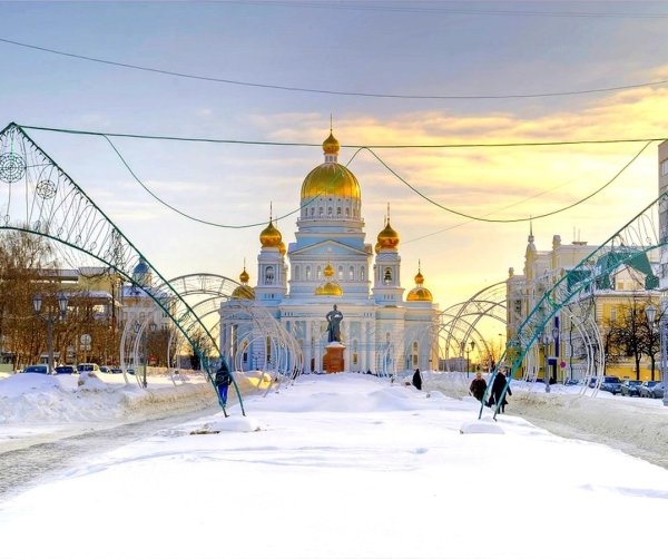Город Саранск зима