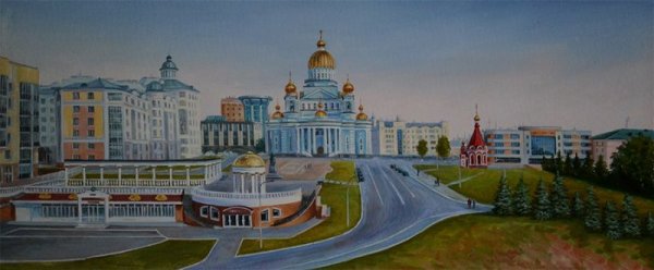 Собор Ушакова Саранск рисунок