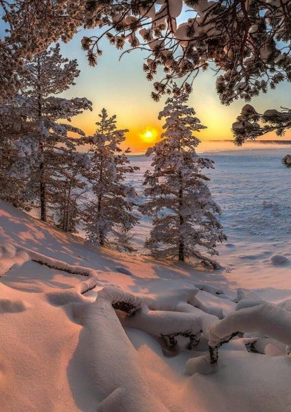 Зимний пейзаж релакс