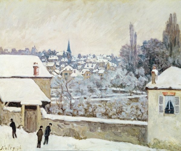 А. Сислей – “Мороз в лувесьенне (1873)