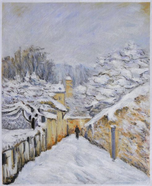 Альфред Сислей Geese зима