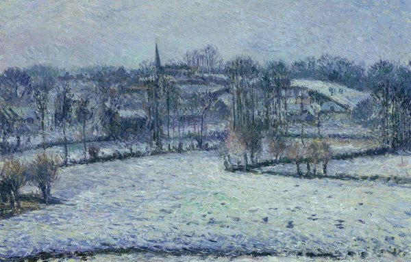Камиль Писсарро «зима в Лувесьене»