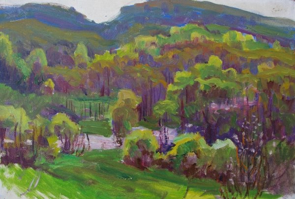 Малевич Казимир весенний сад