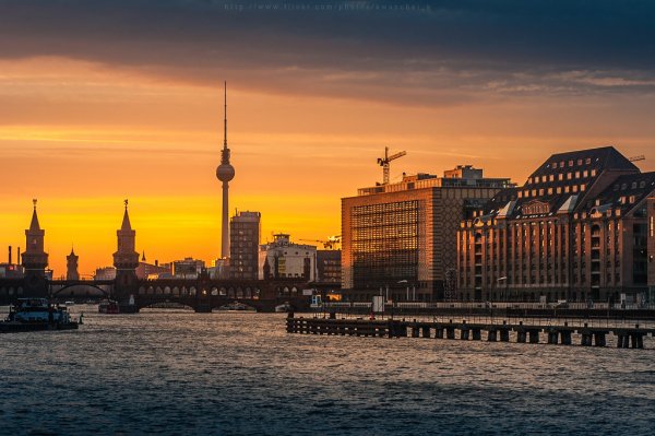 Берлин городской пейзаж