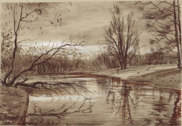 Гусак Наталья Юрьевна зимний пейзаж