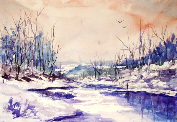 Пейзаж в холодном колорите