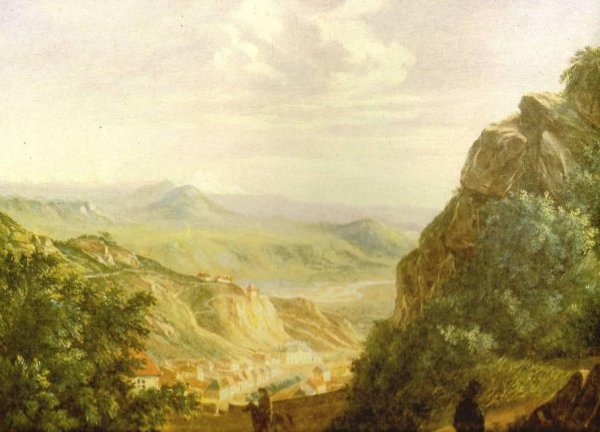 Картина Лермонтова вид Тифлиса