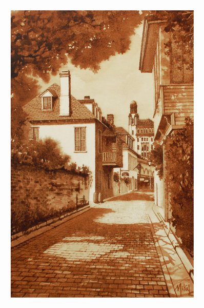 Пейзаж сепия