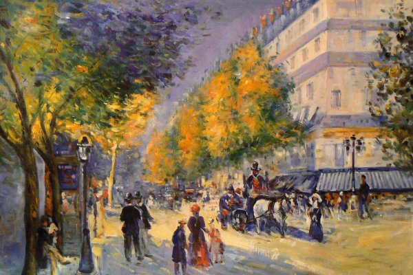 Огюст Ренуар бульвар Клиши