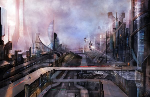 Футуристический пейзаж