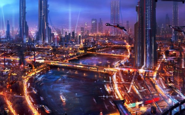 Москоу Сити киберпанк