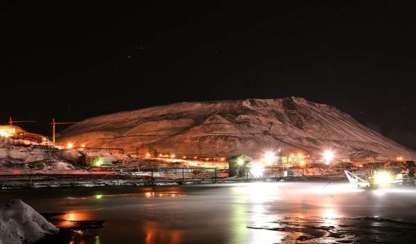Ночной Норильск