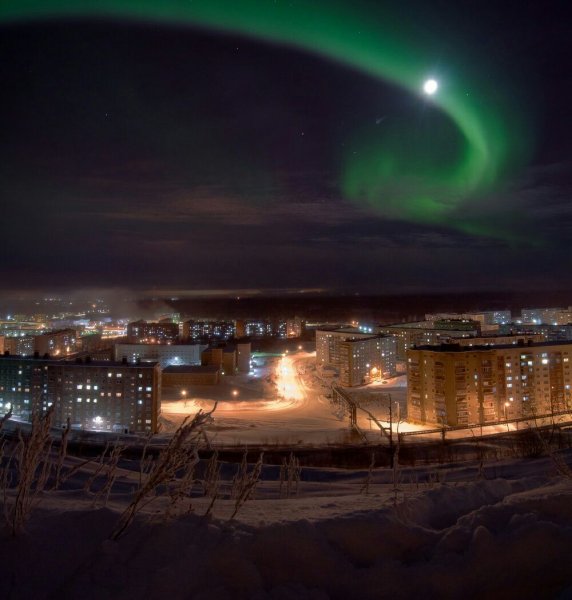 Норильск Северное сияние