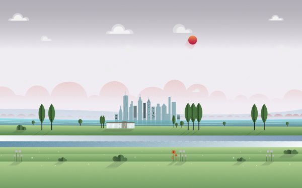 Городской пейзаж Минимализм