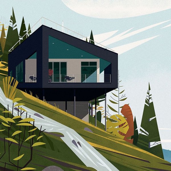 Архитектура Векторная иллюстрация