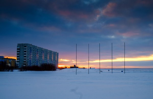Город Северодвинск Архангельской области белое море