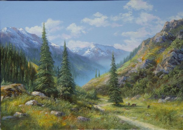 Пейзажи маслом Лысак Геннадий