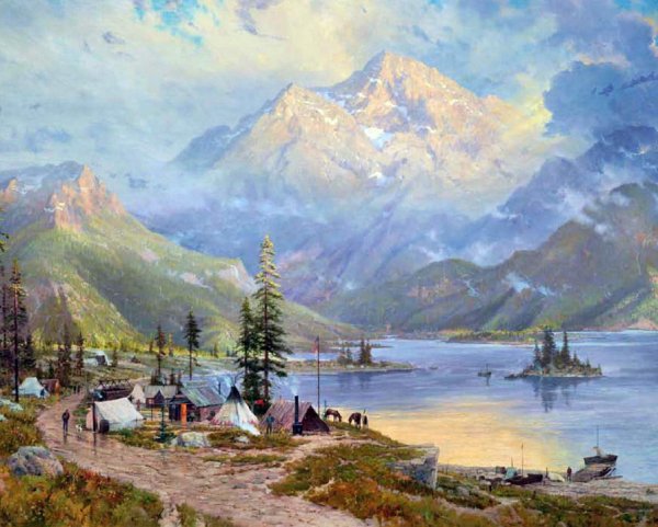 Томас Кинкаде живопись горы