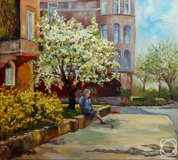 Городской пейзаж весной