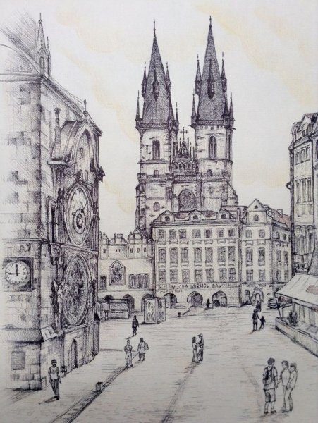 Город карандашом