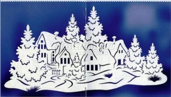 Новогодние композиции для вырезания