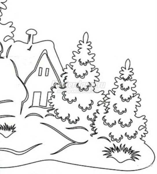 Трафареты на окна новогодние