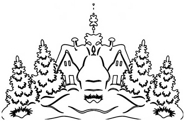 Трафареты на окна новогодние