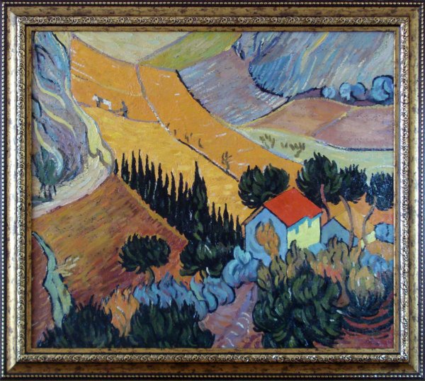 Ван Гог пейзаж с пахарем