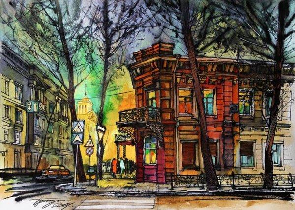 Городской пейзаж Иркутск