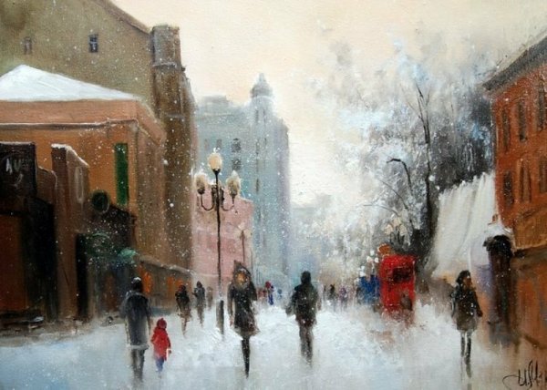 Художник Волков Сергей Риксович городские пейзажи