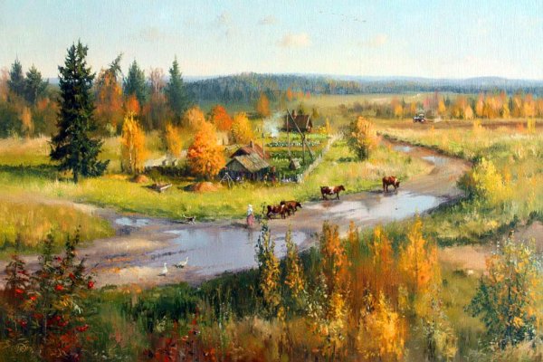 Владимир Жданов живопись деревня