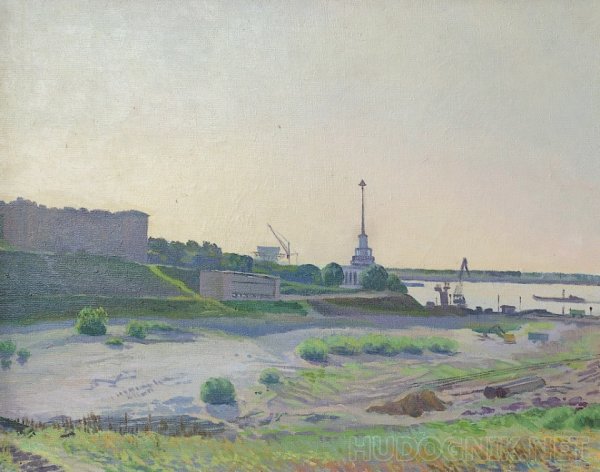 Набережная Волгоград живопись Ротонда