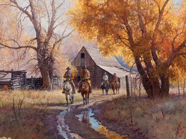 Дикий Запад пейзажи картины художников 19 20 век