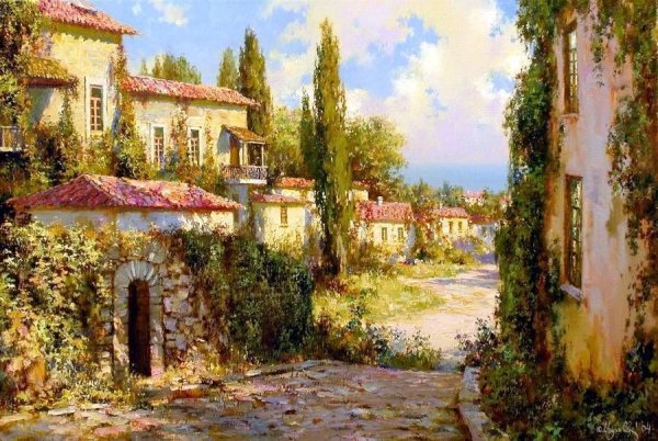 Средиземноморский пейзаж Обуховский Юрий