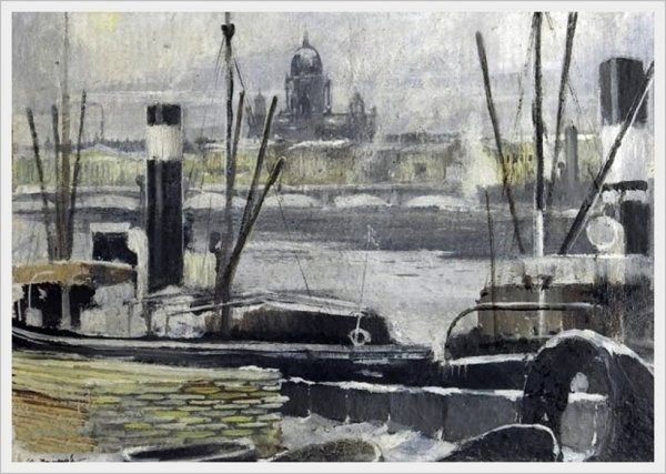 Юрий Пименов. Ленинградский пейзаж. 1944