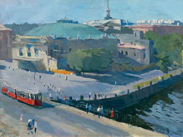 Ленинград пейзаж городской Советская живопись