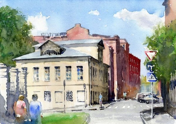 Тупоршин Владимир акварель Москва