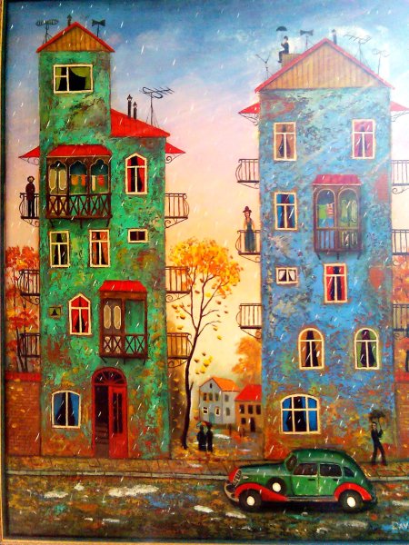 Тбилисские домики Давида Мартиашвили