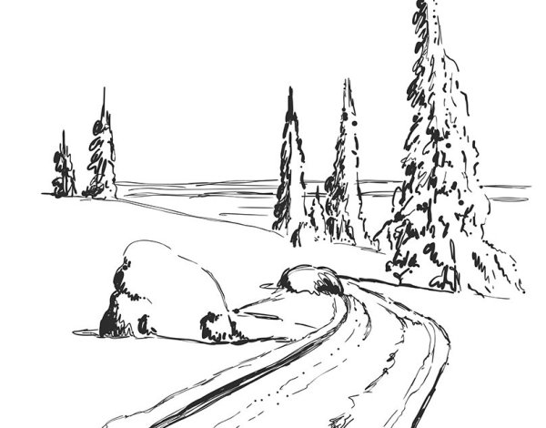 Художник Владимир Тупоршин: зимний пейзаж