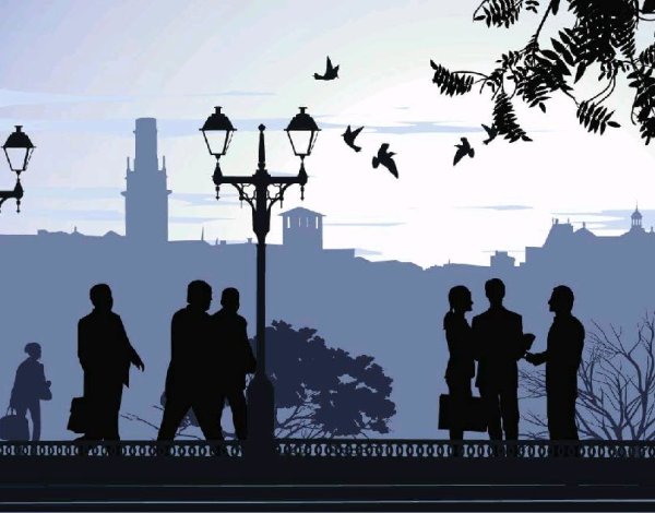 Силуэт города