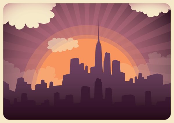 Силуэт города