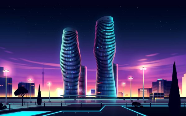 Город будущего рисунок