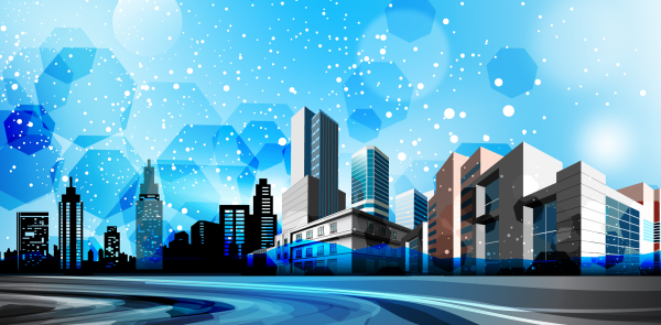 Небоскребы живопись