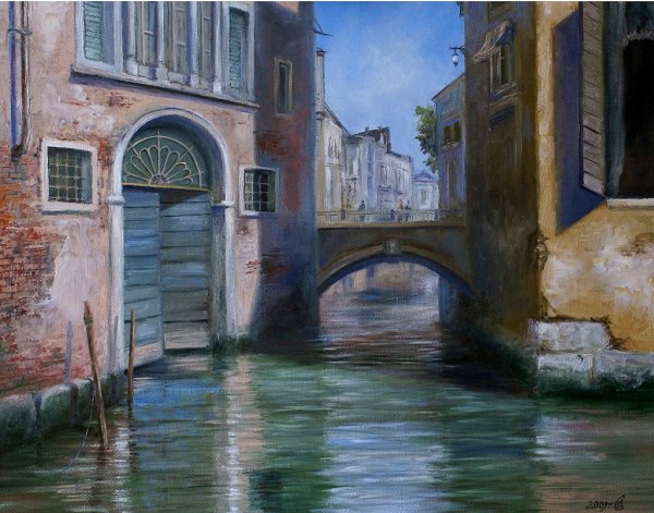 Городской пейзаж в графике