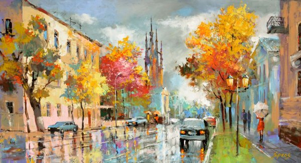 Графический архитектурный пейзаж