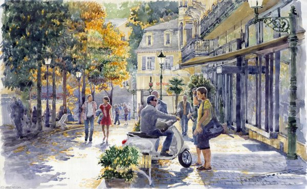 Городской пейзаж Сахарова Игоря