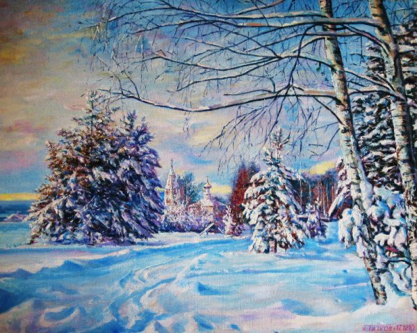 Сальникова Елена художник зима