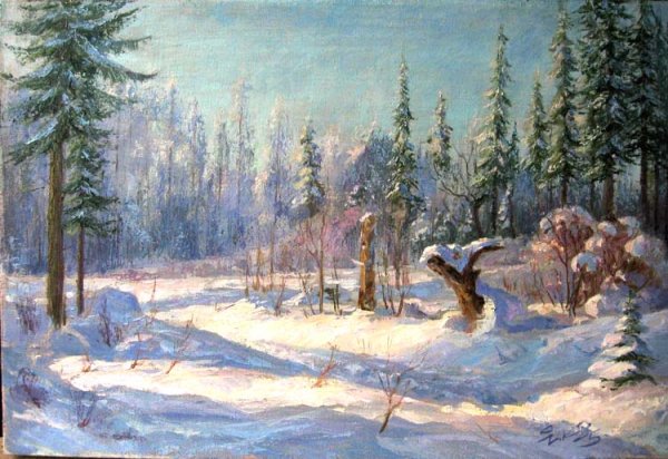 Ярослав Цико зимний пейзаж