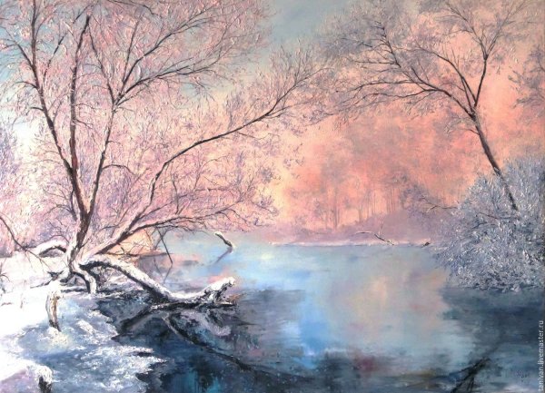Пейзаж маслом художник любовь Малышева